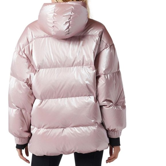 Blanc Noir Blush Pink Cortina Oversize Down Jacket - Picture 3 of 4